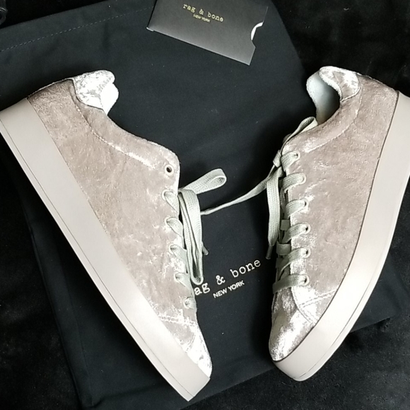 NWT Rag & Bone RB1 Low in Dove Velvet - Picture 3 of 7